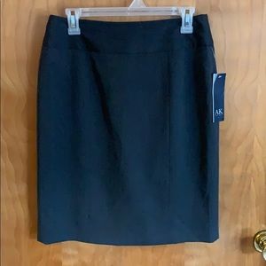 Anne Klein pencil skirt sz 6 stretch grey